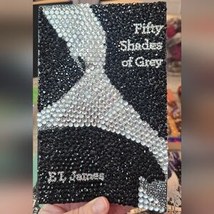 Black and Silver Rhinestone Book Cover